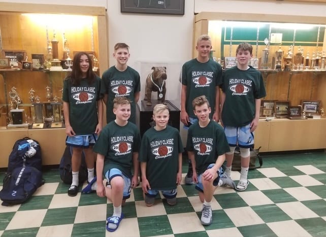 Jeremiah Wright, Kayden Stuit - Lynden Christian basketball